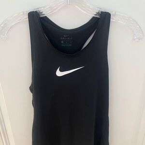 Nike Girls Black and White Tank Top (Size XL)